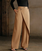 Asymmetrical Casual Straight Pants