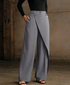 Asymmetrical Casual Straight Pants