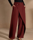 Asymmetrical Casual Straight Pants