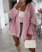 Colorblock Long Sleeve Cardigan