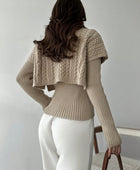 Crew Neck Khaki Sweater