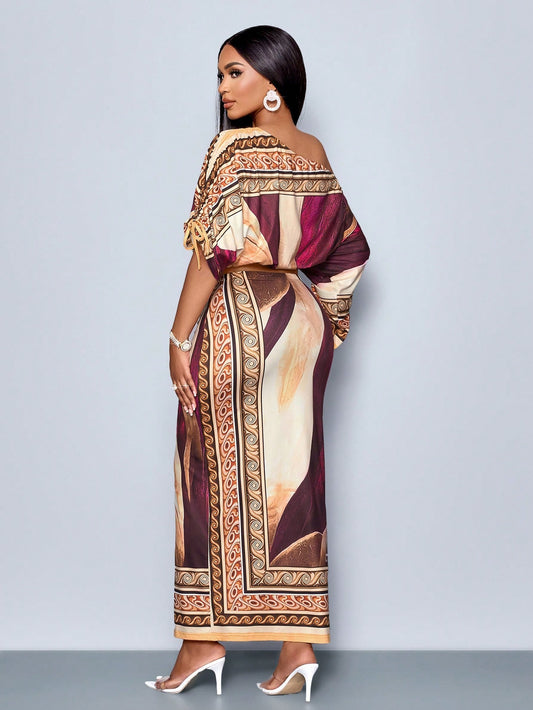 Floral Print Asymmetrical Set - Body By J'ne