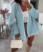 Colorblock Long Sleeve Cardigan