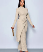 Fleece Ribbed Asymmetrical Set