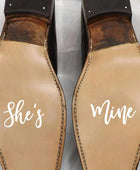 Unisex Black & White Wedding Stickers Marking Shoes