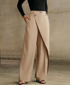 Asymmetrical Casual Straight Pants