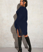 High Low Hem Sweater Dress