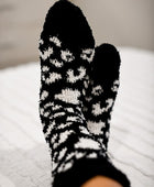 Leopard Fleece Socks