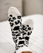 Leopard Fleece Socks