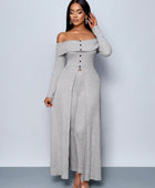 Sage Simple Off Sleeve Jumpsuit