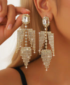 Bridal Rhinestone Drop Earrings