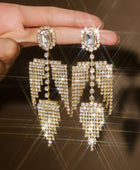 Bridal Rhinestone Drop Earrings