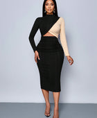 Three-Dimensional Knitted Sweater Dress