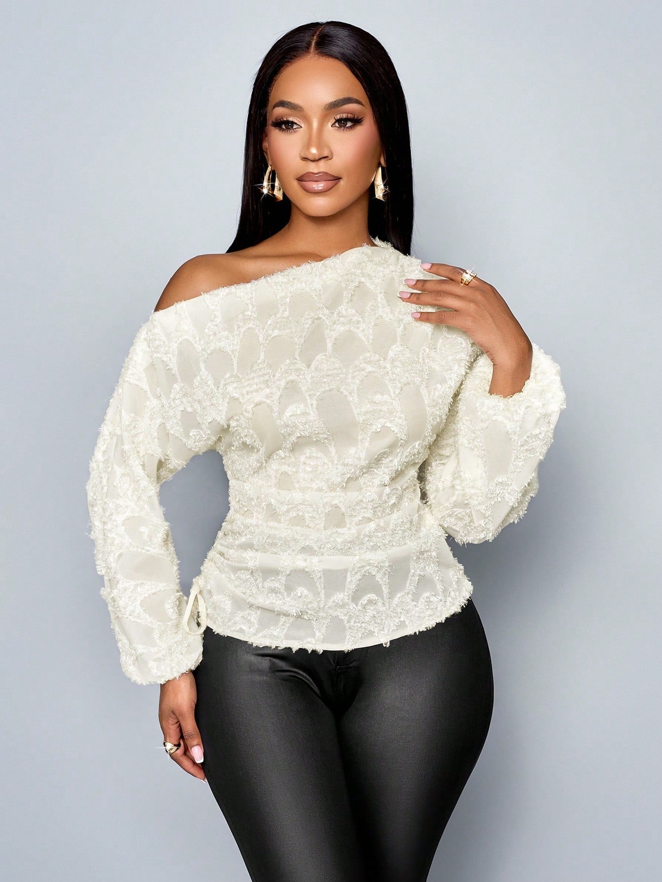 Off-Shoulder Drawstring Top - Body By J'ne