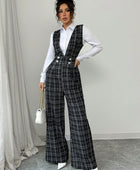 Pearl Button Wide Leg Jumpsuit