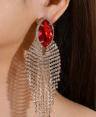 Bridal Rhinestone Drop Earrings