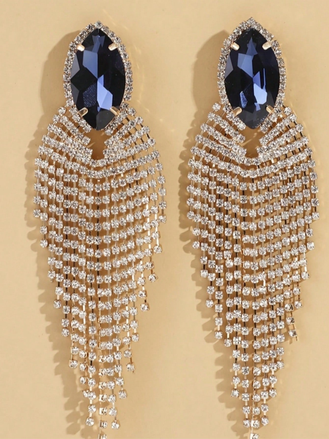 Bridal Rhinestone Drop Earrings