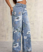 Floral print Jeans