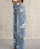 Floral print Jeans