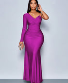 Asymmetrical Mermaid Hem Bodycon Maxi Dress