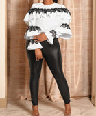 Multi-Layer Lotus Leaf Blouse