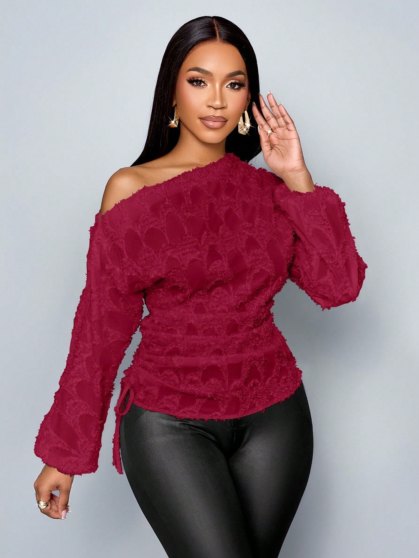 Off-Shoulder Drawstring Top - Body By J'ne