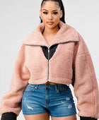 OVERSIZED SHERPA WITH CONTRAST JACKET