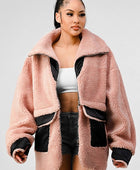 OVERSIZED SHERPA WITH CONTRAST JACKET