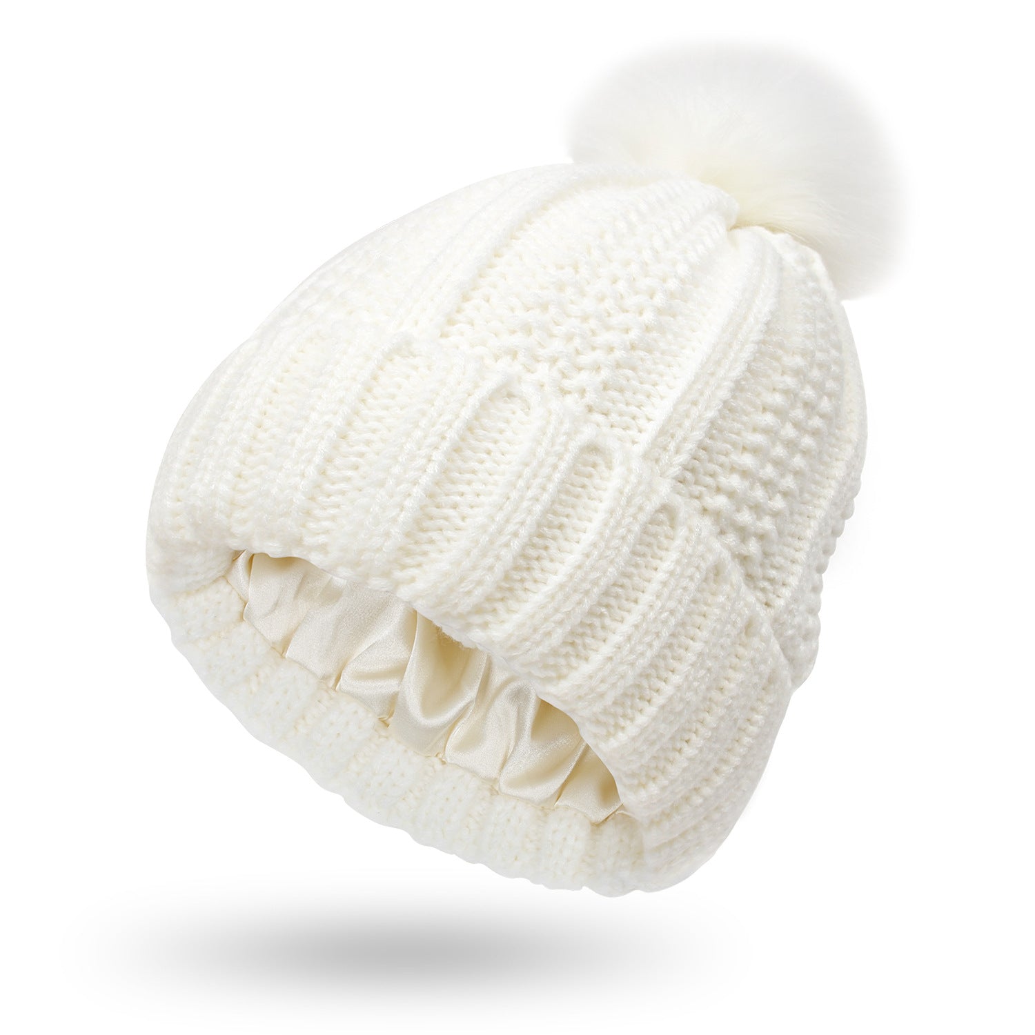 Satin Lined Skull Knit Beanie - Body By J'ne