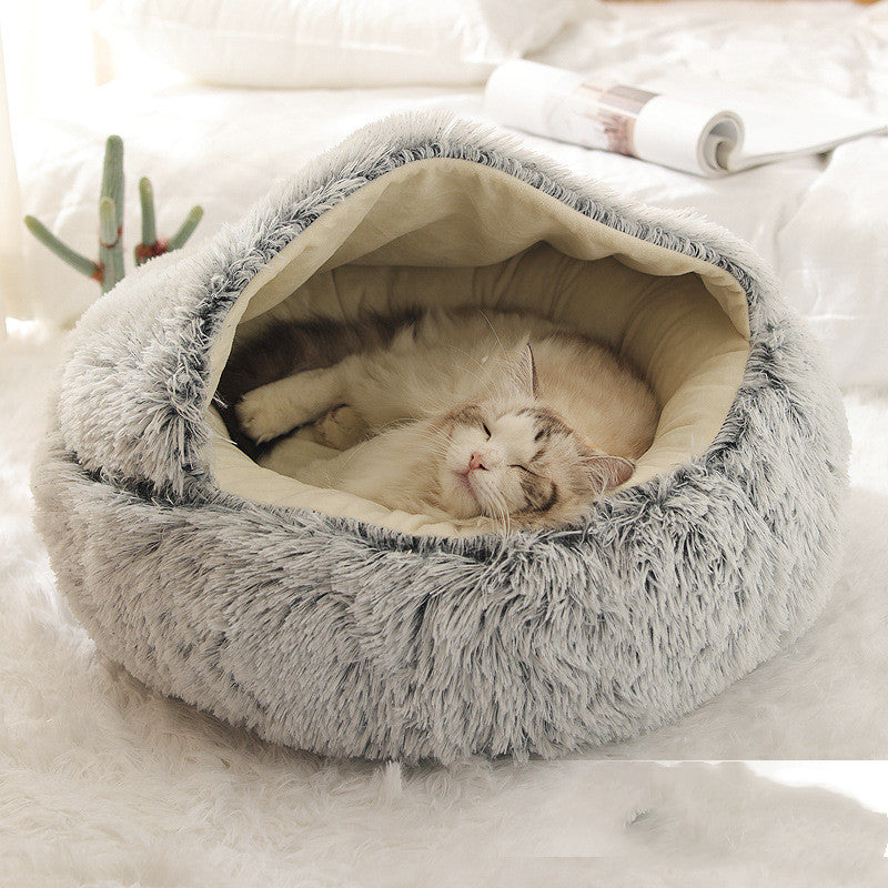 2 In 1 Dog And Cat Plush Bed - Body By J'ne