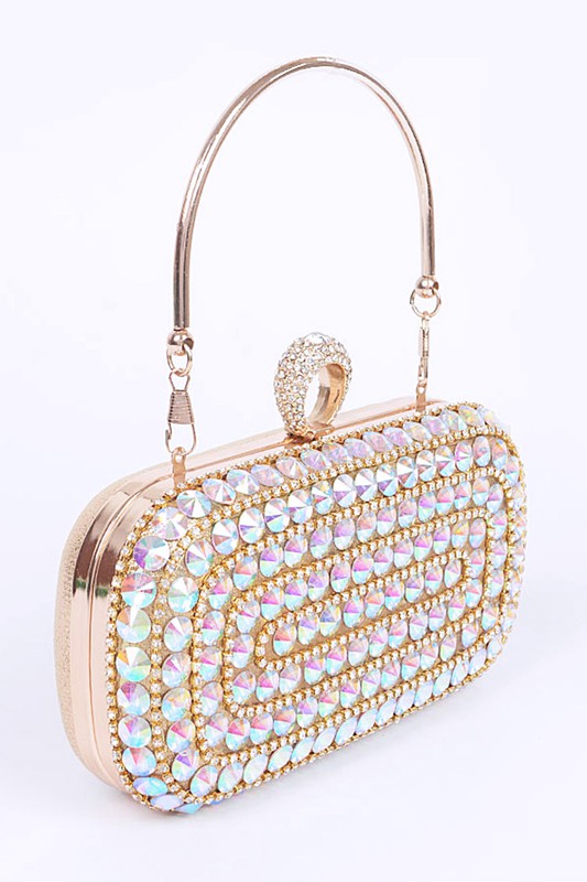 Crystal Iconic Convertible Box Clutch - Body By J'ne