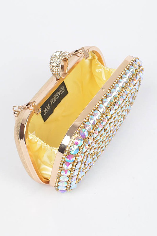 Crystal Iconic Convertible Box Clutch - Body By J'ne