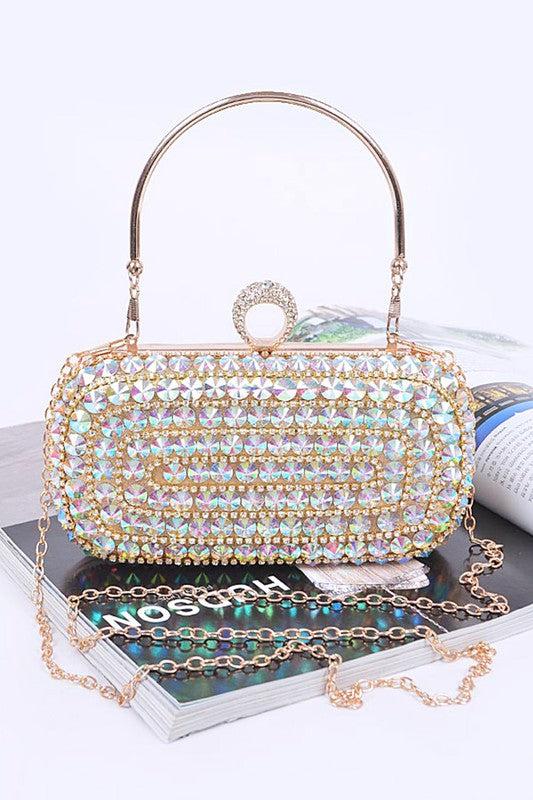 Crystal Iconic Convertible Box Clutch - Body By J'ne