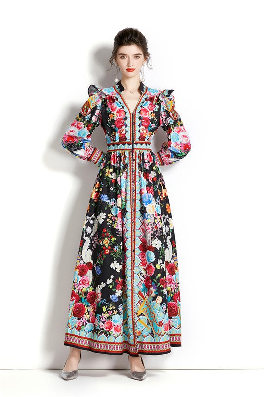 SERVING LOOKS MAXI DRESS - Body By J'ne