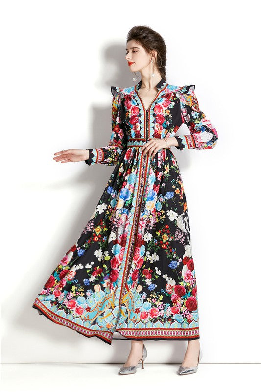 SERVING LOOKS MAXI DRESS - Body By J'ne