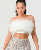 Don't Mess With My Fur Crop Tube Top