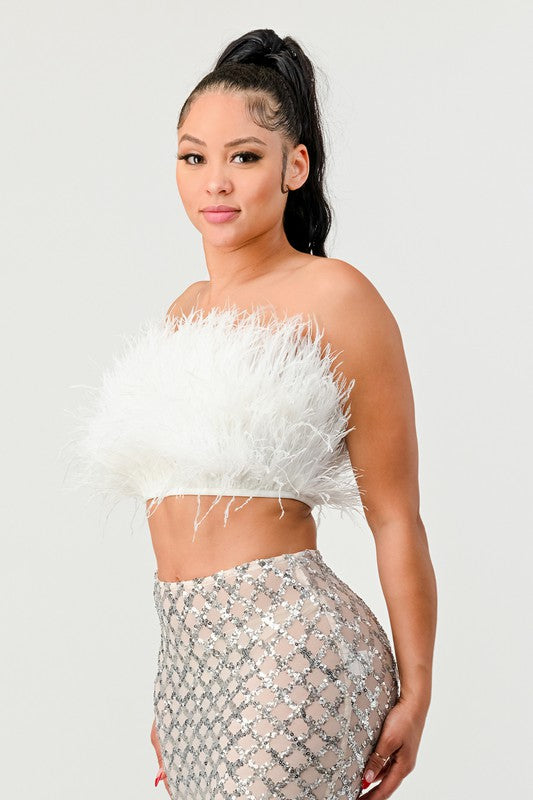 Don't Mess With My Fur Crop Tube Top - Body By J'ne
