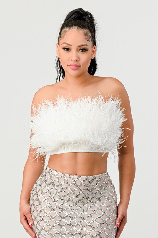 Don't Mess With My Fur Crop Tube Top - Body By J'ne