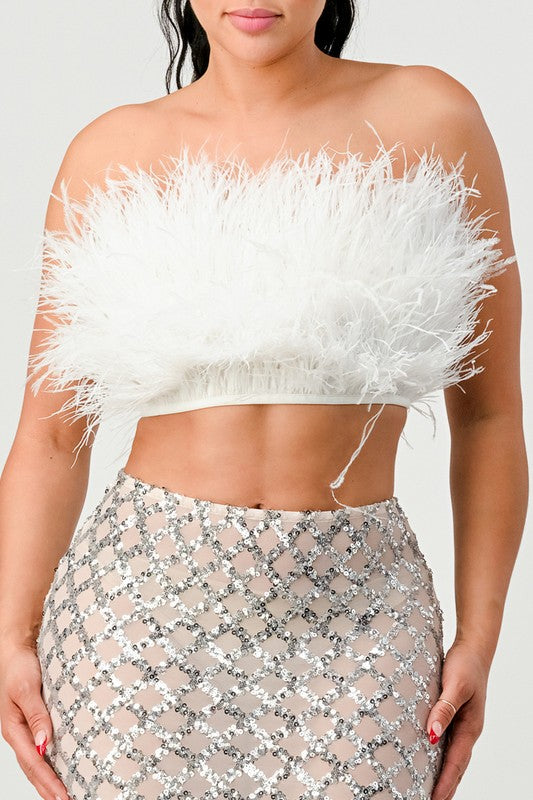 Don't Mess With My Fur Crop Tube Top - Body By J'ne