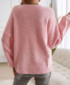 Devine Tied Round Neck Dropped Shoulder Cardigan