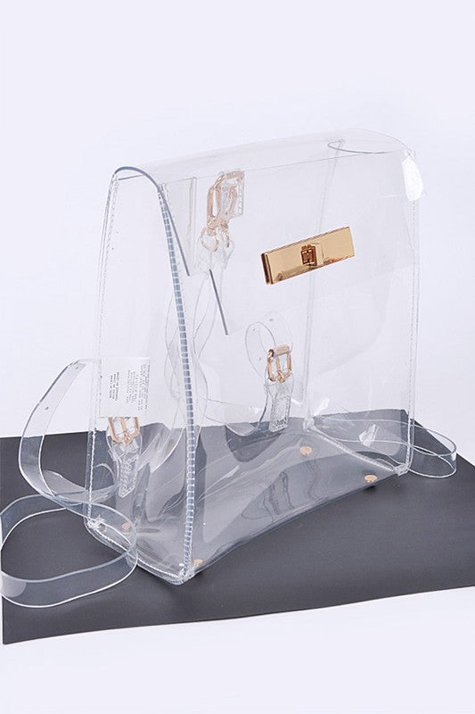 Clear Transparent Iconic Backpack