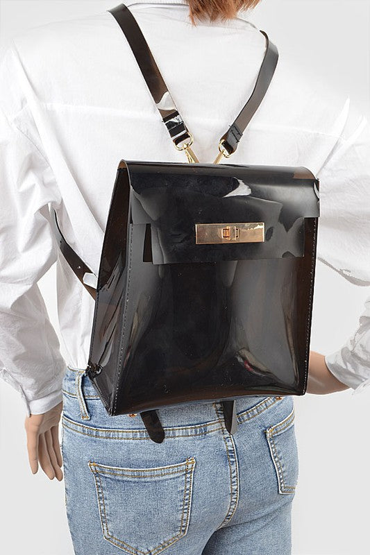 Clear Transparent Iconic Backpack