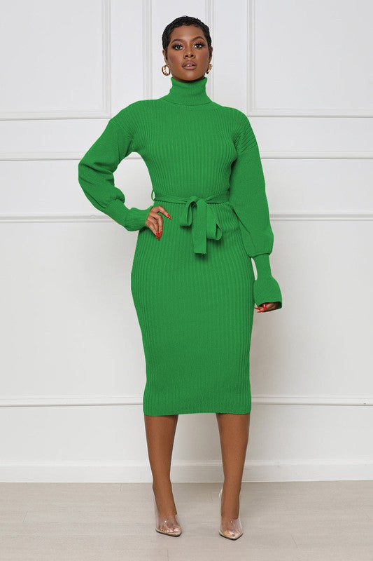 ASK ME ANYTHING SWEATER DRESS