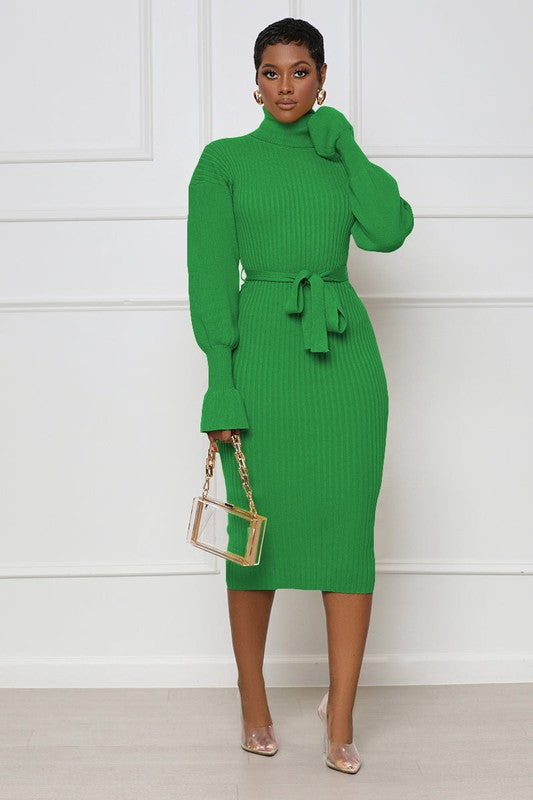 ASK ME ANYTHING SWEATER DRESS - Body By J'ne
