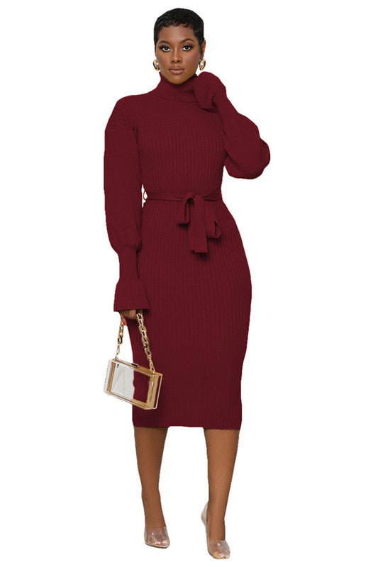 ASK ME ANYTHING SWEATER DRESS - Body By J'ne