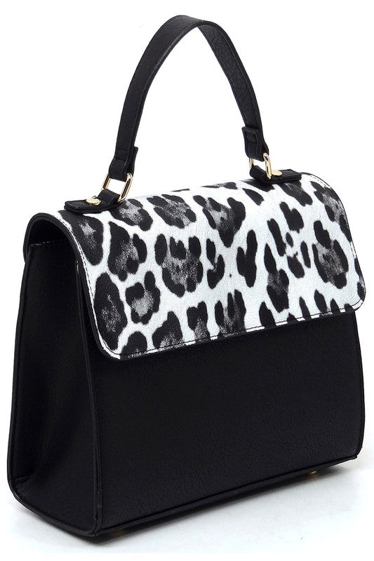 Colorblock Top Handle Satchel - Body By J'ne