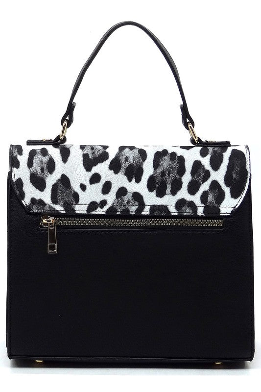 Colorblock Top Handle Satchel - Body By J'ne