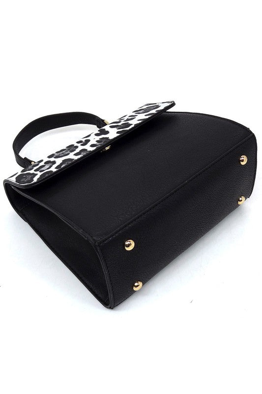 Colorblock Top Handle Satchel - Body By J'ne