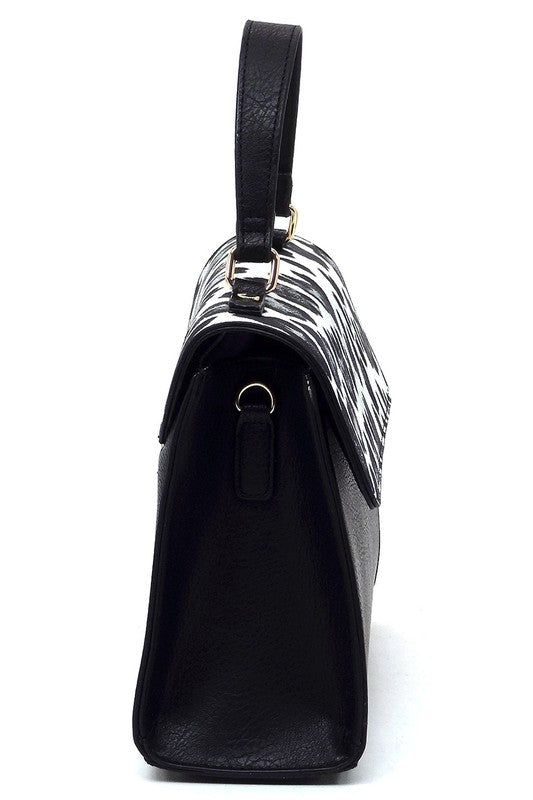 Colorblock Top Handle Satchel - Body By J'ne