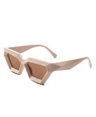 Retro Square Chunky Cat Eye Fashion Sunglasses